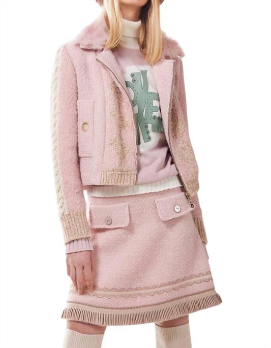 Tricot Chic - Woven mini skirt