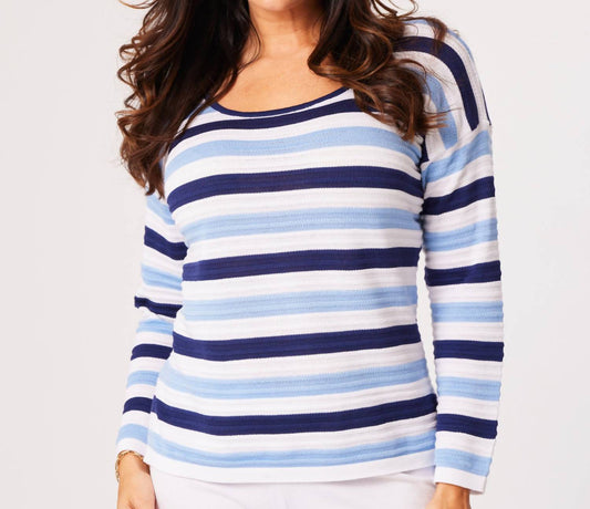 Angel Apparel - Stripe Scoop Top