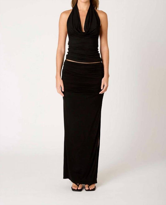 Nia - Selena Side Slit Maxi Skirt