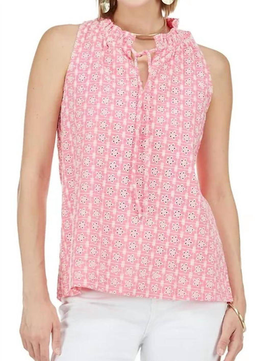 Joy Joy - EYELET HALTER TOP