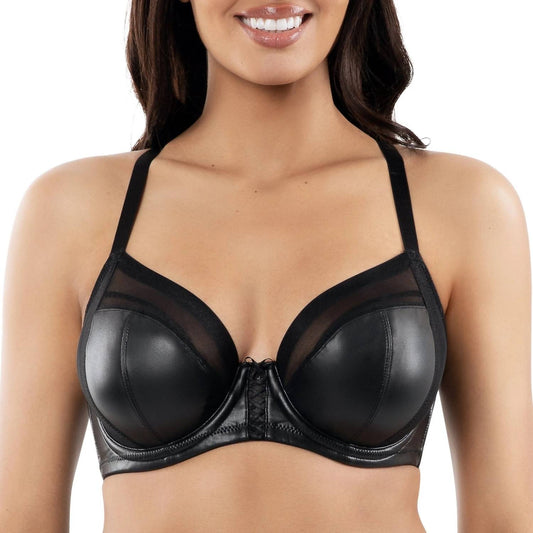 Parfait - Stevie Faux Leather Full Busted Unlined Non-padded Underwired Bra