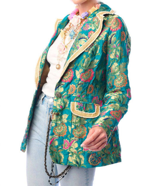 Aratta - Renaissance Silk Jacquard Blazer