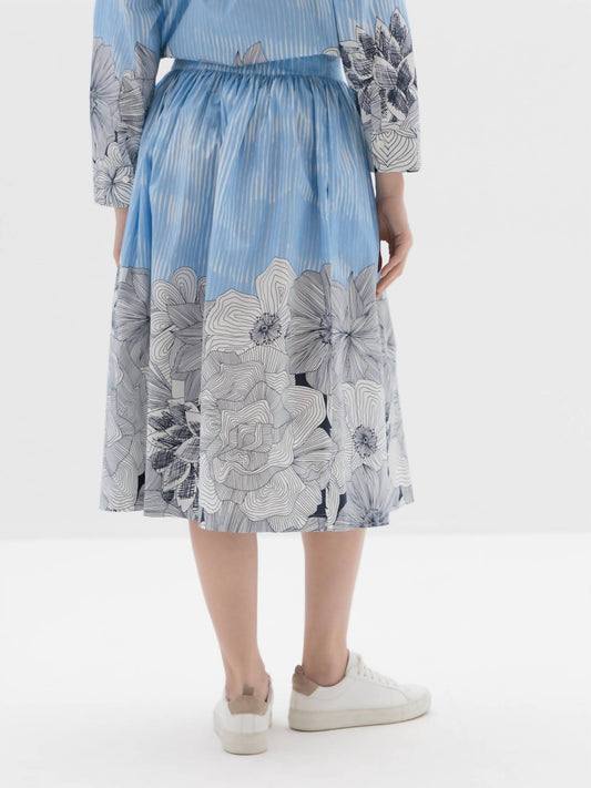 Rosso35 - Patterned Midi Skirt