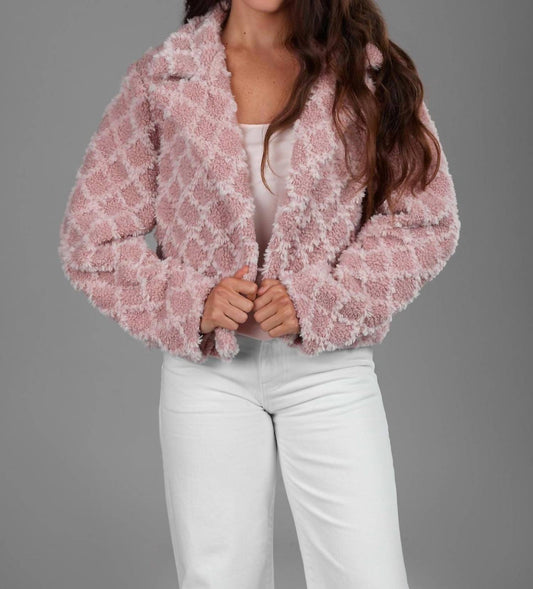Saachi - Diamond Patterned Short Jacket