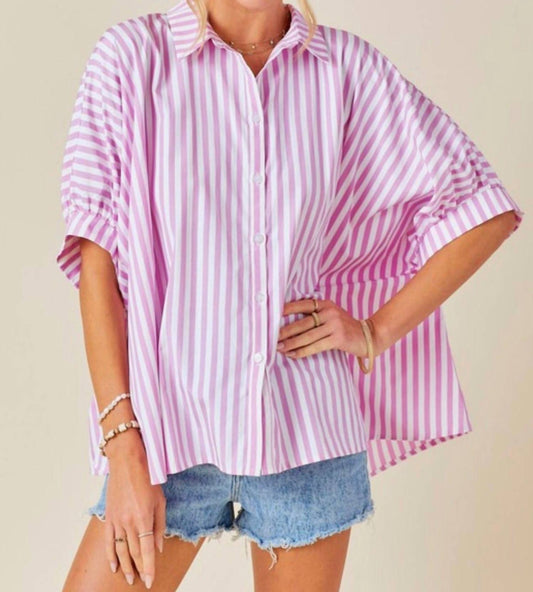 Day + Moon - Jessica Striped Shirt