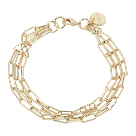 Eklexic - Women's Triple Elongated Link Chain Bracelet