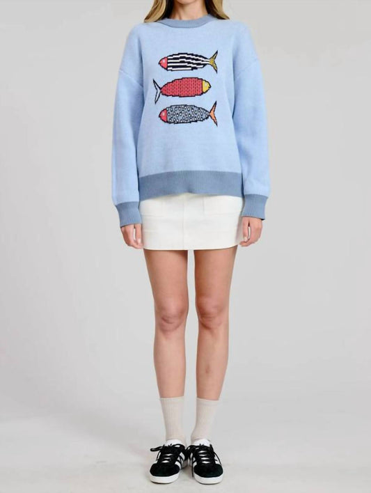 Mint - Happy Sardines Sweater