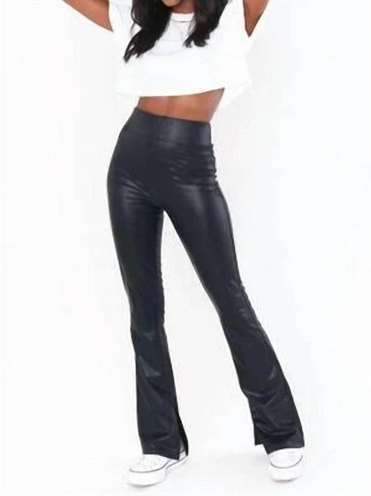 Show Me Your Mumu - Nashville Vegan Leather Flares High Rise Pants