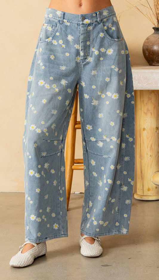 Sew In Love - Daisy Denim Wide Leg Pants