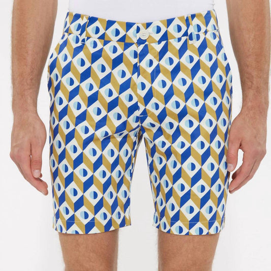 Postmarc - Men's Cubes Woven Printed Shorts