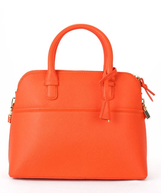 Inzi - Women's Double Handle Structured Satchel Bag