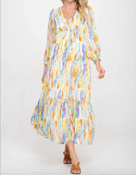 Meet Me In Santorini - Small Valley Teal Tula Maxi Dress