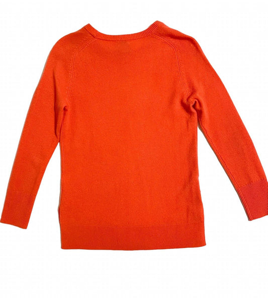 Halogen - Halogen Cashmere Sweater Crew Neck Orange Lightweight Pullover