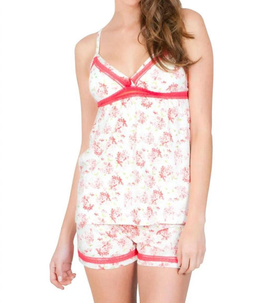 Twelve Eighty Eight - Elizabeth Spaghetti Strap Camisole Boxer Pajama Set