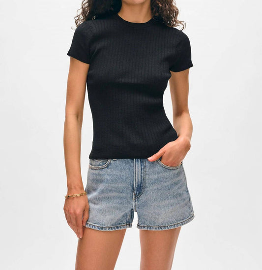 White + Warren - Paperfine Pointelle Tee