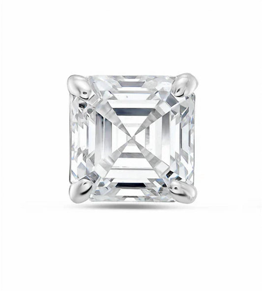 Diana M Jewels - 8.00 Cts Lab Grown Asscher Cut Stud Earrings