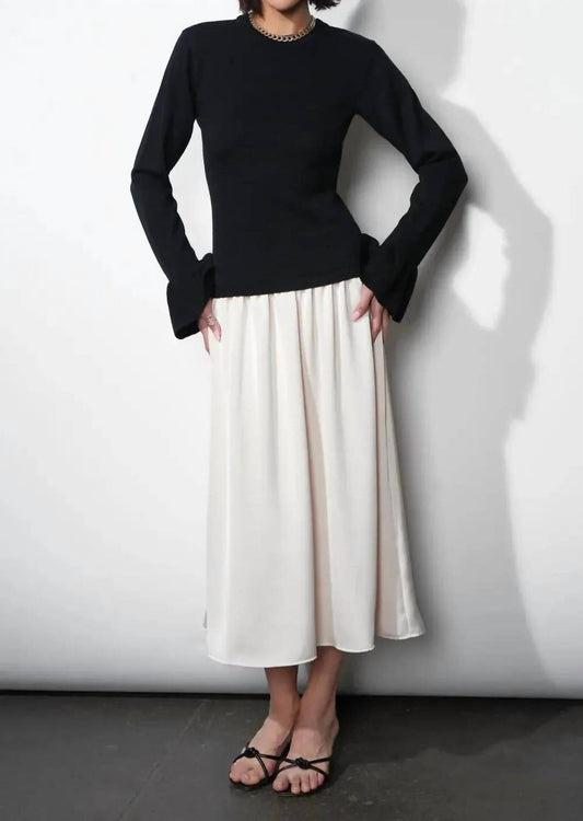 Greylin - Jovie Twofer Sweater Midi Dress