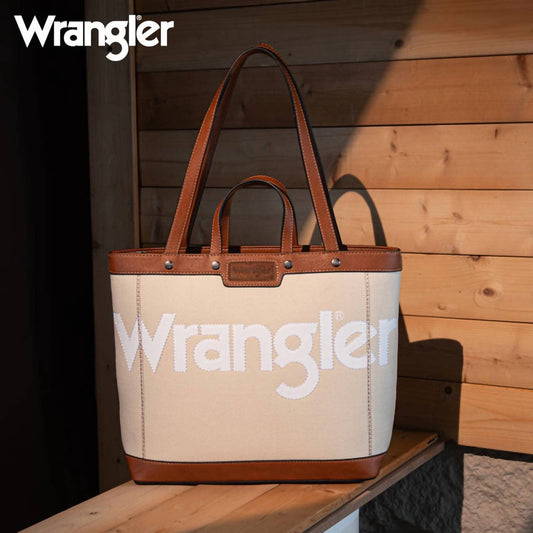 Wrangler - Leather trim concealed carry tote