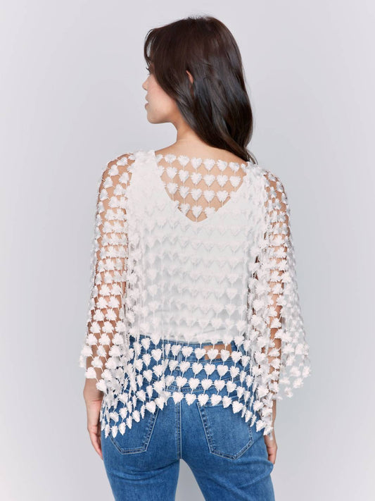Charlie B - Textured Crochet Heart Top