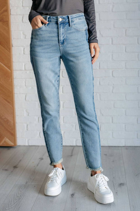 Judy Blue - High Rise Side Panel Detail Slim Jeans