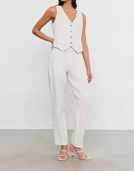 Velvet By Graham & Spencer - Jessie Heavy Linen Pant