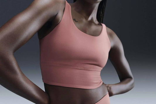 Nike - womens Zenvy Rib Light-Support Yoga Sports Bra