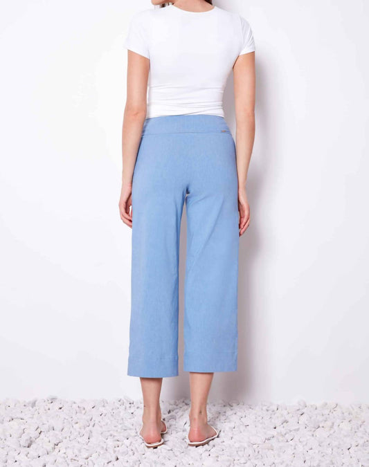 Up! - Linen Effect Techno Cropped Pants