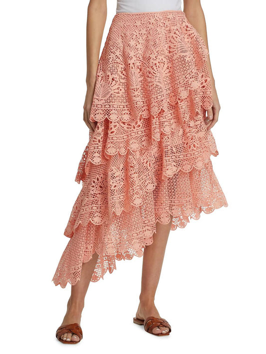 Farm Rio - Guipure Layered Maxi Skirt