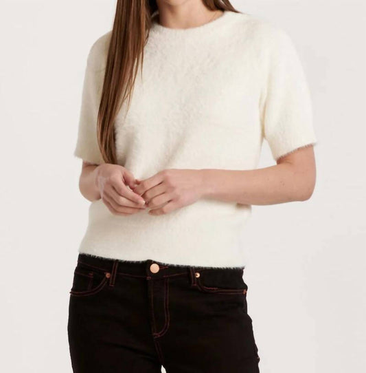 Another Love - Suzie Fuzzy Short Sleeve Sweater Top