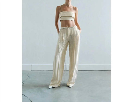 Ila - PIA TUXEDO BELT DETAILED SATIN TOP