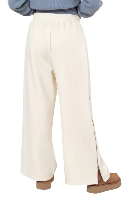 Hyfve - Side Zip Wide Leg Sweat Pants