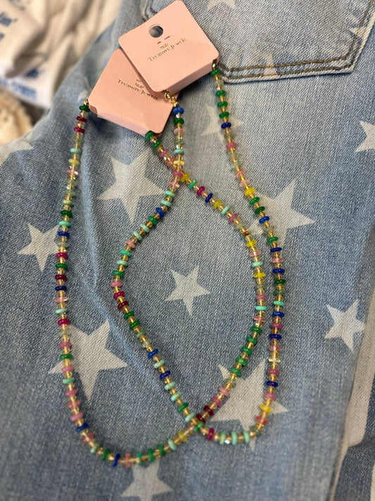Treasure Jewels - Women's Sprinkle Pop Seed Bead Necklace