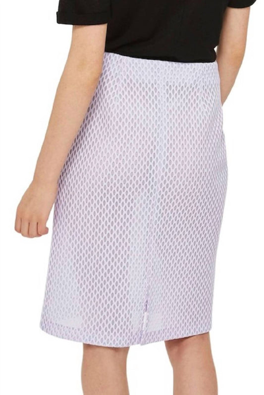 Topshop - Airtex Mesh Pencil Front Zip Skirt