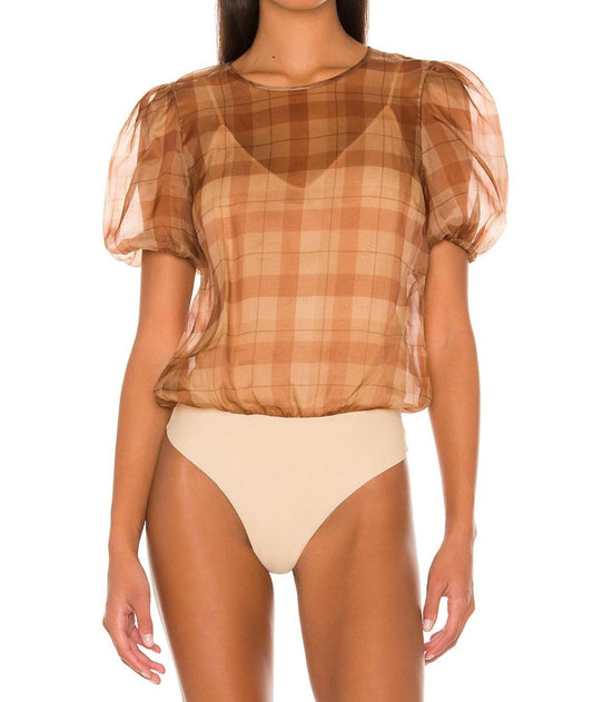 Cami Nyc - Bethany Puff Sleeves Bodysuit