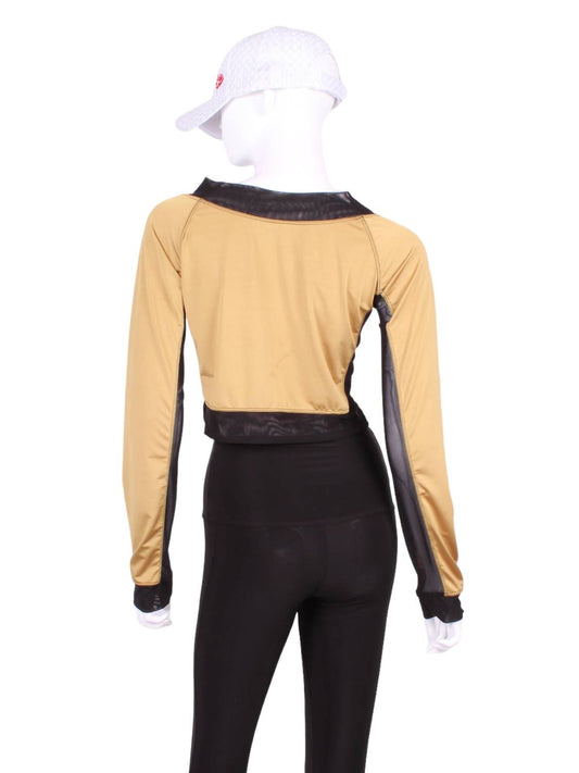 Love Love Tennis - Women's Mesh Vee Crop Top