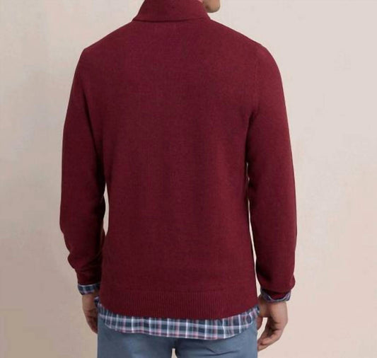 Southern Tide - Oakatie Heather Quarter Zip Sweater