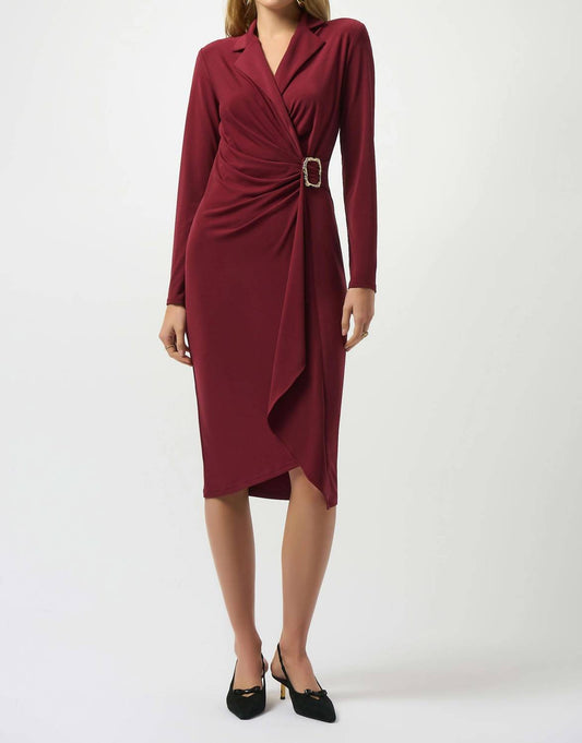 Joseph Ribkoff - Moss Crepe Wrap Dress