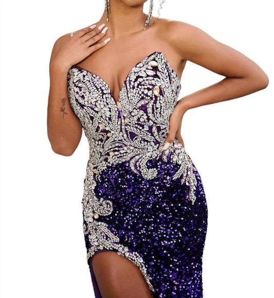 Portia&Scarlett - STRAPLESS VELVET DRESS