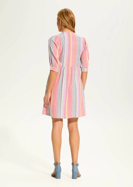 Fdj - Canary Stripe dress