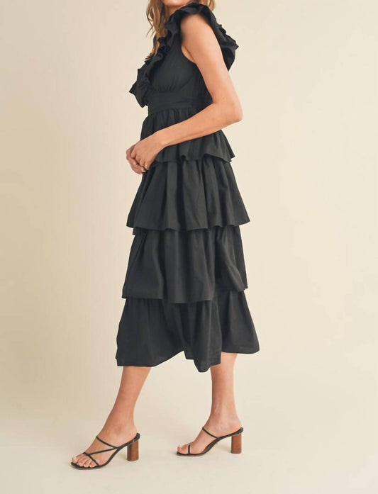 &Merci - Layla Layered Ruffle Trim Midi Dress