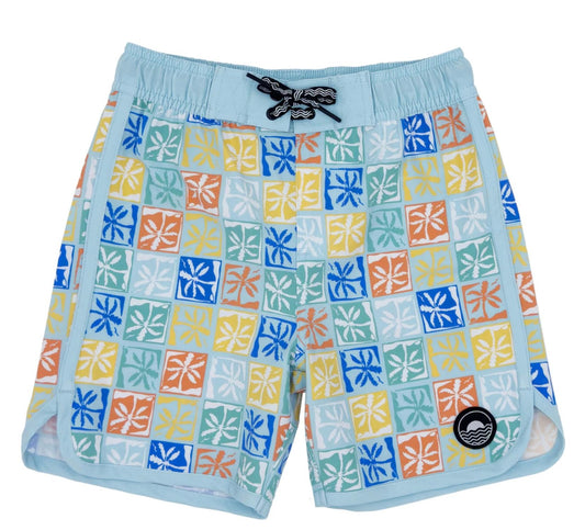 Feather 4 Arrow - Boy's Scallop Edge Boardshort