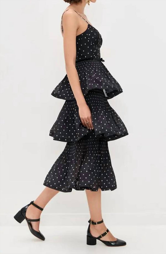 Zimmermann - Pleated Tiered Midi Dress