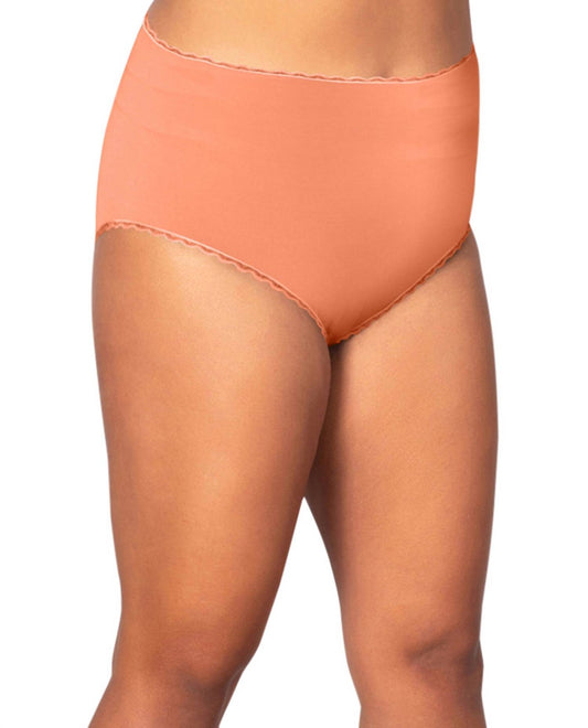 On The Plus Side - Plus Size Lace Trim Cotton Jersey Panties