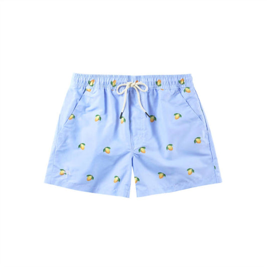 Oas - Kids' Lemon Swim Shorts With Drawstring Tie