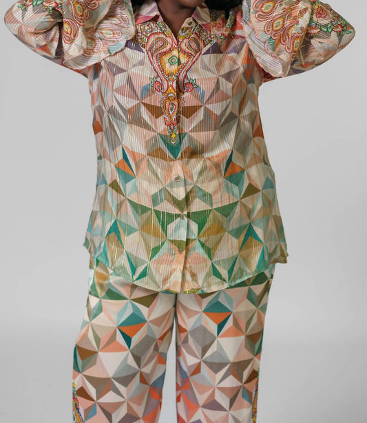 -Bl^Nk- - Entika Button Front Shirt - Plus