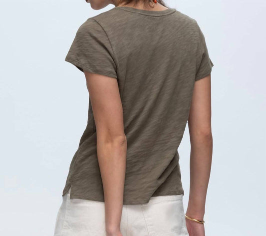 Atm - Schoolboy V-neck Short Sleeve Tee