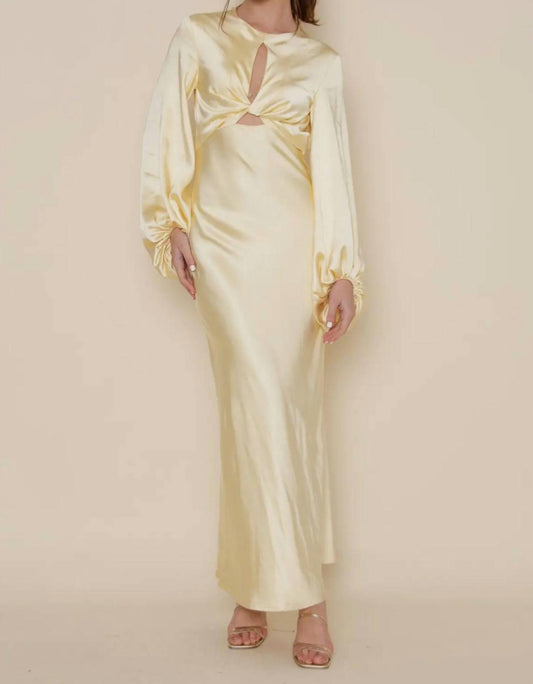 Fore Collection - Della Balloon Sleeve Maxi Dress
