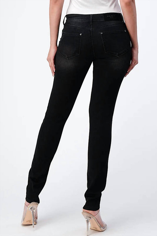 Grace In La - Mid-rise Denim Skinny Jean