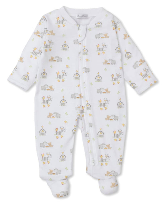 Kissy Kissy - Unisex Infant Farmyard Frolic Zipper Footie