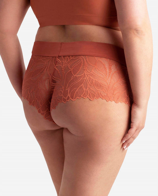 Danskin - 3-Pack Lace Hipster Boy Leg Underwear With Laser Band